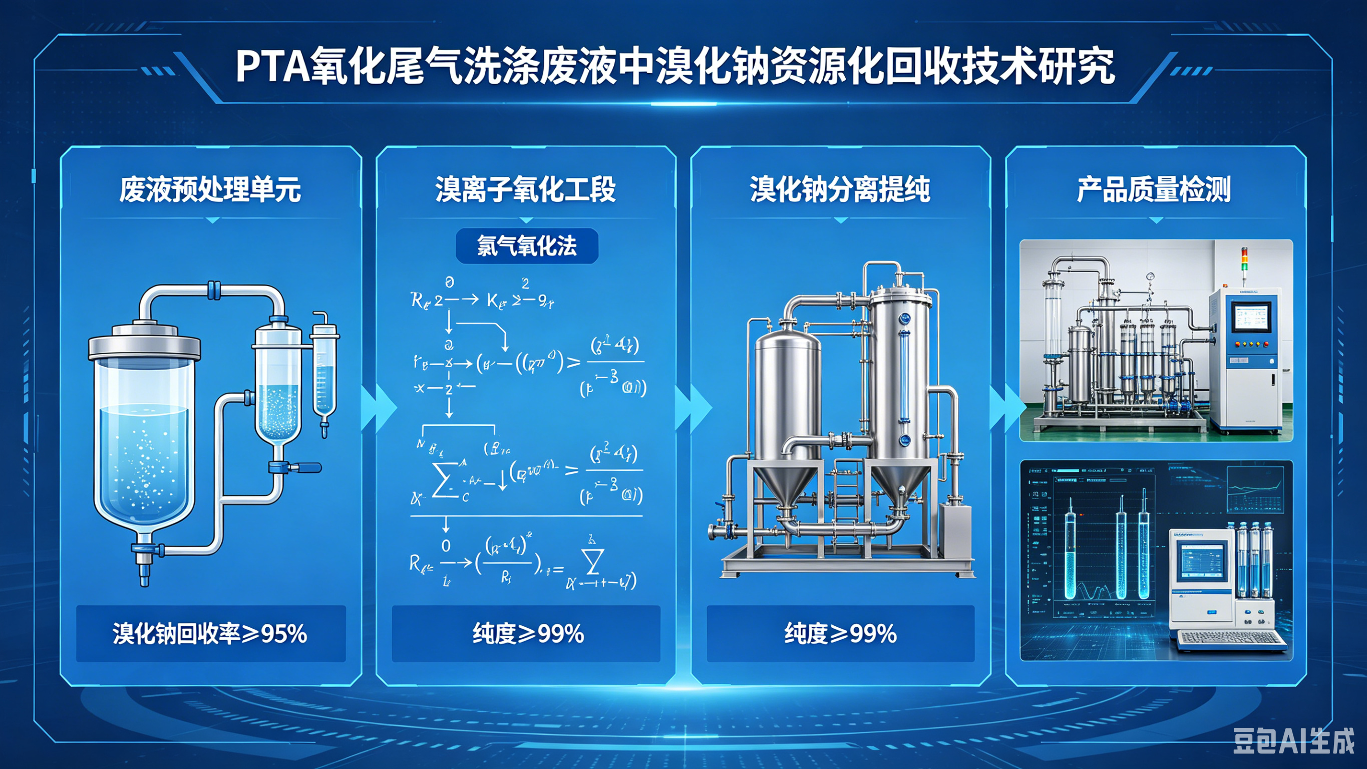 PTA氧化尾氣洗滌廢液中溴化鈉資源化回收技術(shù)研究