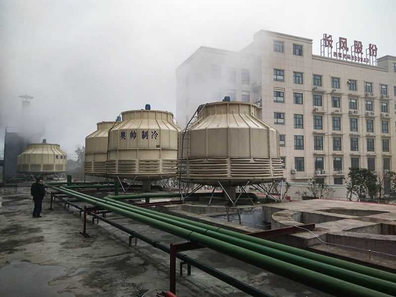 一種廠界冷卻塔噪聲治理項目中，降噪不影響能耗的方案